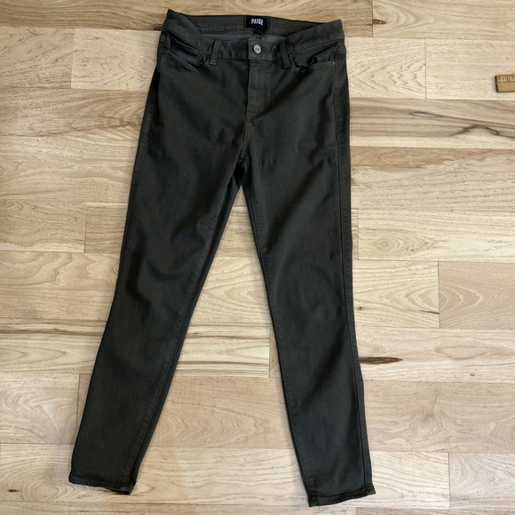 PAIGE Denim - Paige Jeans Dark Hunter Green Skinny Jean Size 29